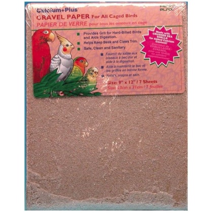 Penn Plax Calcium Plus Gravel Paper for Caged Birds - 9\