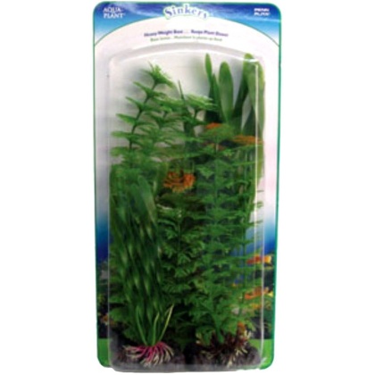 Penn Plax Green Aquarium Plant Value Pack Assorted Sizes - 4 count