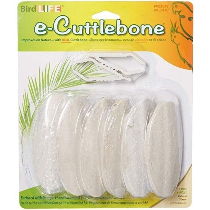 Penn Plax Bird Life E2 Natural Flavor Cuttlebone  - 6 count