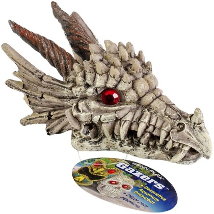Penn Plax Gazer Dragon Skull Aquarium Ornament - 3