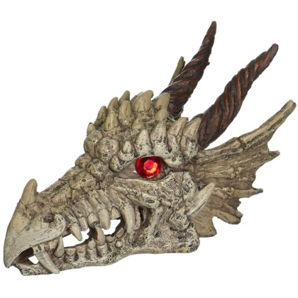 Penn Plax Gazer Dragon Skull Aquarium Ornament - 5