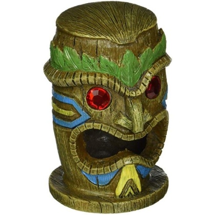 Penn Plax Gazer Tiki Mask Aquarium Ornament - 2.5
