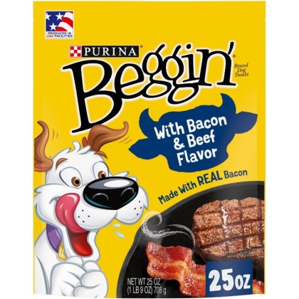 Purina Beggin\' Strips - Bacon & Beef Flavor - 25 oz