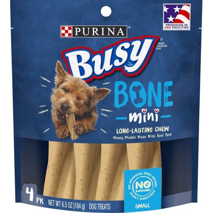 Purina Busy Bone Real Meat Dog Treats Mini - 6.5 oz