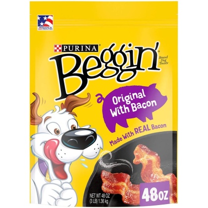 Purina Beggin\' Strips Bacon Flavor - 48 oz