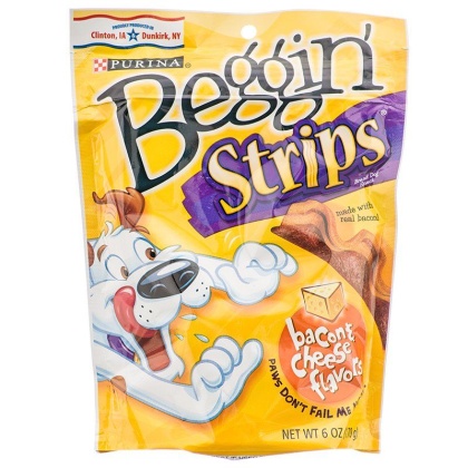 Purina Beggin' Strips Dog Treats - Bacon & Cheese Flavor - 6 oz