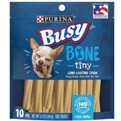 Purina Busy Bone Real Meat Dog Treats Tiny - 6.5 oz