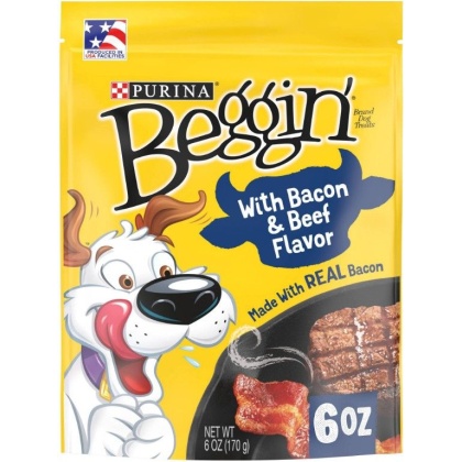 Purina Beggin\' Strips - Bacon & Beef Flavor - 6 oz
