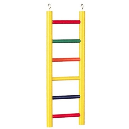 Prevue Carpenter Creations Hardwood Bird Ladder Assorted Colors - 6 Rung 12