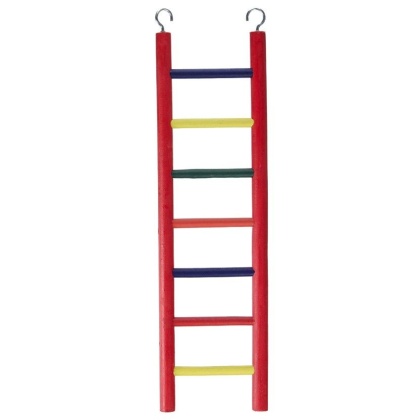 Prevue Carpenter Creations Hardwood Bird Ladder Assorted Colors - 7 Rung 15