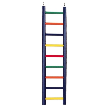 Prevue Carpenter Creations Hardwood Bird Ladder Assorted Colors - 9 Rung 18