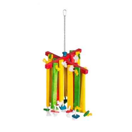 Prevue Bodacious Bites Wood Chimes Bird Toy - 1 Pack - (Approx. 12