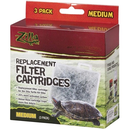 Zilla Replacement Filter Cartridges - Medium - 3 count