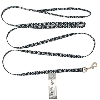 Pet Attire Styles Skulls Dog Leash - 6\' Long x 3/8\