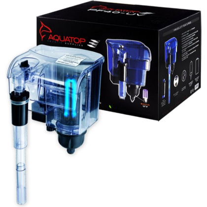 Aquatop Power Filter with UV Sterilizer - 7 Watts - 128 GPH - 8.5\
