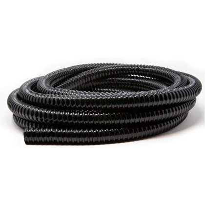 Beckett Pond Corrugated Tubing - Black - 20\' Long x 1\