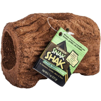 Ecotrition 3 in 1 Edible Snack Shak Activity Log - Small Log (Hamster, Gerbil, Mouse & Rabbit)