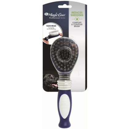 Four Paws Magic Coat Professional Flex and Contour Soft Bristle Brush - 1 count