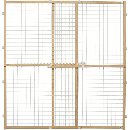 MidWest Wire Mesh Wood Presuure Mount Pet Safety Gate - 44\