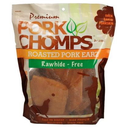 Pork Chomps Roasted Pork Skin Pig Earz - 10 Pack