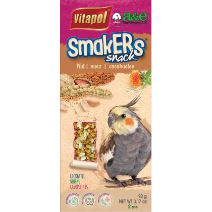 A&E Cage Company Smakers Cockatiel Nut Treat Sticks - 2 count
