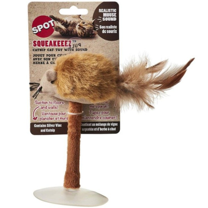 Spot Squeakeeez Suction Cup Mouse Toy Assorted Colors - 1 count