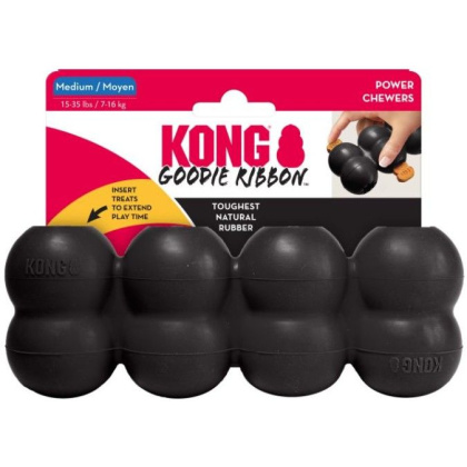 KONG Goodie Ribbon Treat Dispensing Dog Chew Toy Medium - 1 count