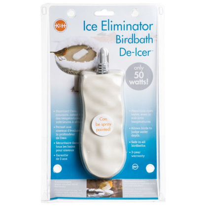 K & H Bird Bath De-Icer - Super Ice Eliminator - 50 Watts - 7\