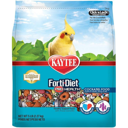 Kaytee Forti-Diet Pro Health Cockatiel Food - 5 lbs