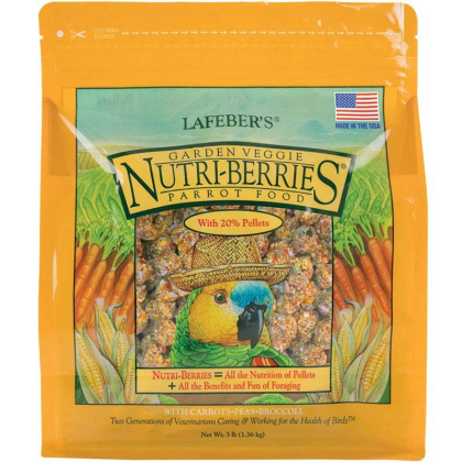 Lafeber Garden Veggie Nutri-Berries Parrot Food - 3 lbs