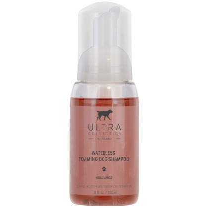 Nilodor Ultra Collection Waterless Foaming Shampoo for Dogs Mango Scent - 8 oz