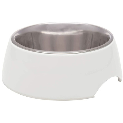 Loving Pets Ice White Retro Bowl  - 1 count - Large
