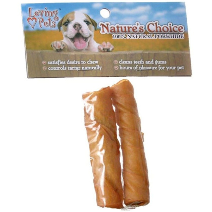 Loving Pets Pork Twist Chew Sticks - 4\