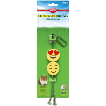 Kaytee Chew-Moji Kabob Refillable Treat Holder - 1 Pack - (2 Chews Included)