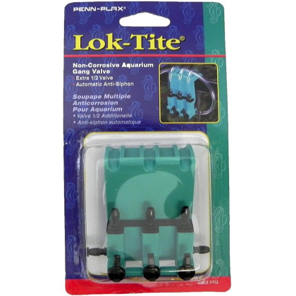 Penn Plax Lok-Tite Plastic Valve with Hanger 3 Gang Valve - 1 count