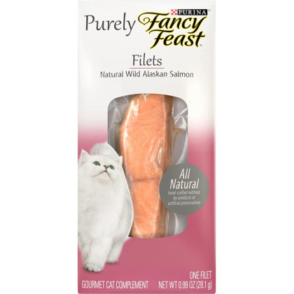 Purina Fancy Feast Purely Natural Filets Alaskan Salmon - 0.99 oz