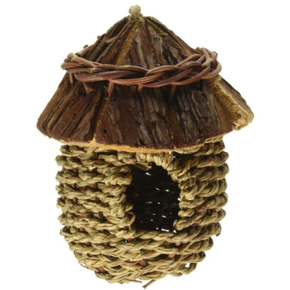 Prevue All Natural Fiber Indoor/Outdoor Wood Roof Nest - 1 count