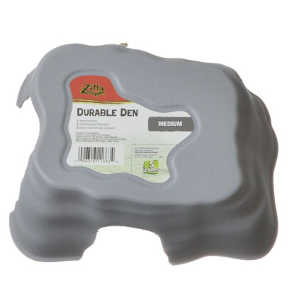 Zilla Durable Den for Reptiles - Gray - Medium - (8.6\